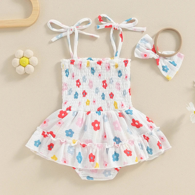 Body z tetrowego materiału w kwiatki-Babylette