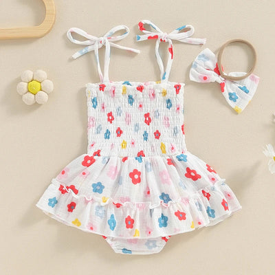 Body z tetrowego materiału w kwiatki-Babylette