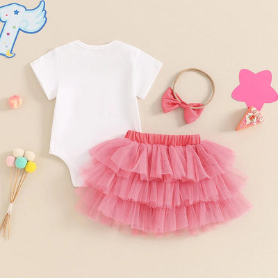 Body z tiulową spódniczką i opaską-Babylette