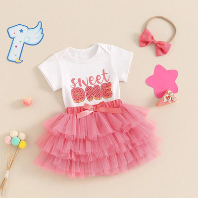 Body z tiulową spódniczką i opaską-Babylette