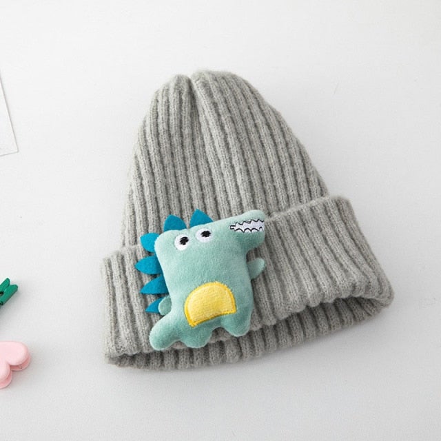 Cieplutka czapka z dinozaurem-Babylette