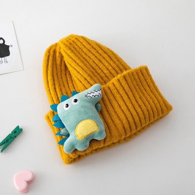 Cieplutka czapka z dinozaurem-Babylette
