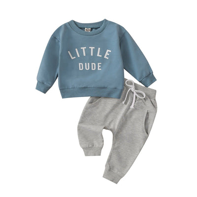 Dwuczęściowy komplet dresowy z napisem-Babylette