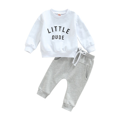 Dwuczęściowy komplet dresowy z napisem-Babylette