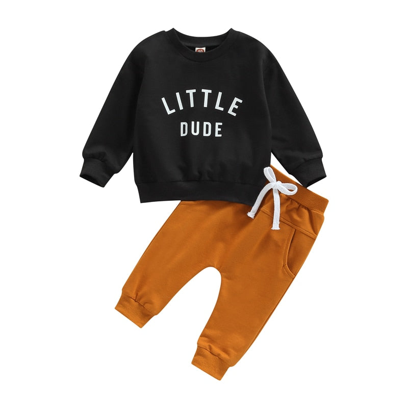 Dwuczęściowy komplet dresowy z napisem-Babylette