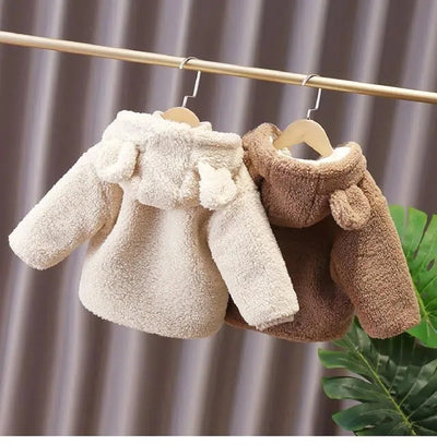 Dziecięca kurtka z misiem i uszkami-Babylette