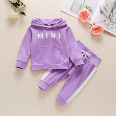 Komplecik dresowy z napisem "Mini"-Babylette
