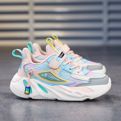 Dziewczęce buty sportowe na platformie-Babylette