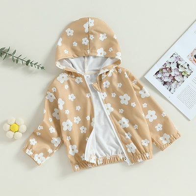 Niemowlęca bluza z kapturem w kwiaty-Babylette