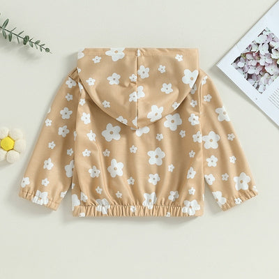 Niemowlęca bluza z kapturem w kwiaty-Babylette