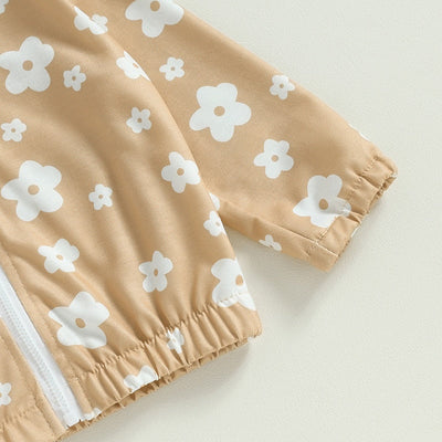 Niemowlęca bluza z kapturem w kwiaty-Babylette