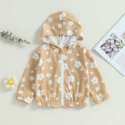 Niemowlęca bluza z kapturem w kwiaty-Babylette