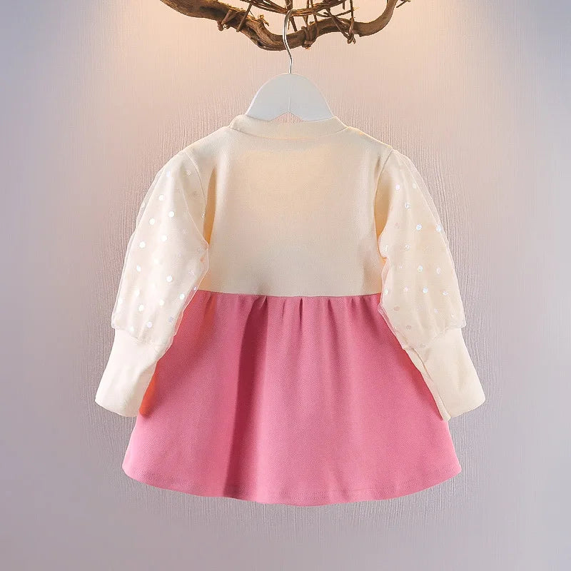 Niemowlęca sukienka z truskawkowym motywem-Babylette