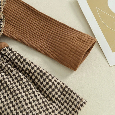 Niemowlęce body w kratkę z opaską-Babylette