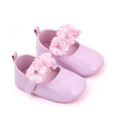 Niemowlęce buciki z kwiatuszkami-Babylette