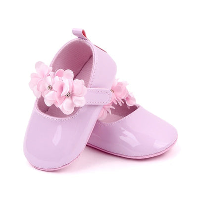 Niemowlęce buciki z kwiatuszkami-Babylette