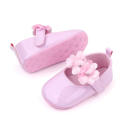 Niemowlęce buciki z kwiatuszkami-Babylette