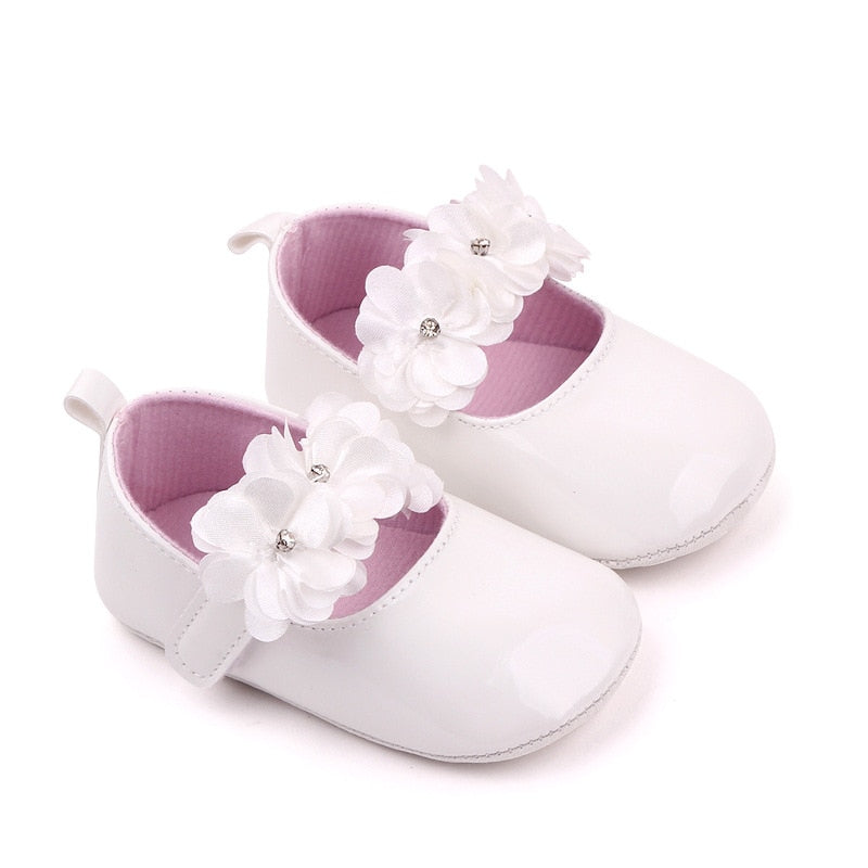 Niemowlęce buciki z kwiatuszkami-Babylette