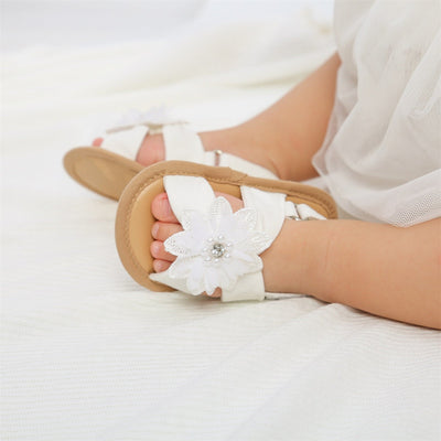 Niemowlęce sandałki z kwiatuszkiem-Babylette