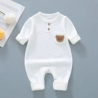Niemowlęcy pajacyk z kieszonką z misiem-Babylette