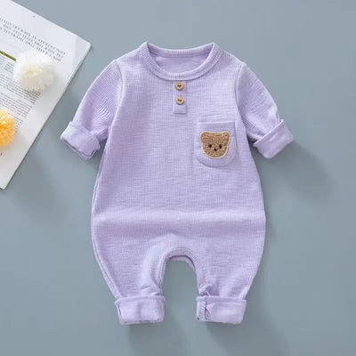 Niemowlęcy pajacyk z kieszonką z misiem-Babylette