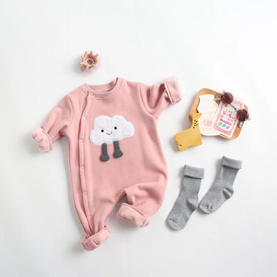 Ocieplany pajacyk niemowlęcy z motywem-Babylette