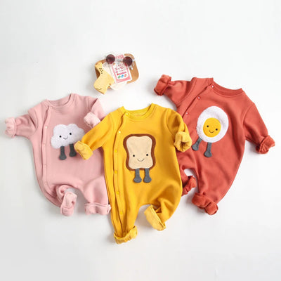 Ocieplany pajacyk niemowlęcy z motywem-Babylette