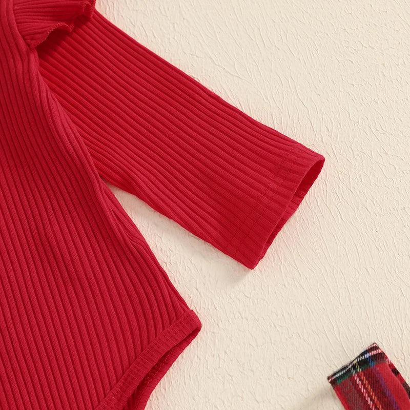 Niemowlęce body świąteczne z sukienką z reniferkiem