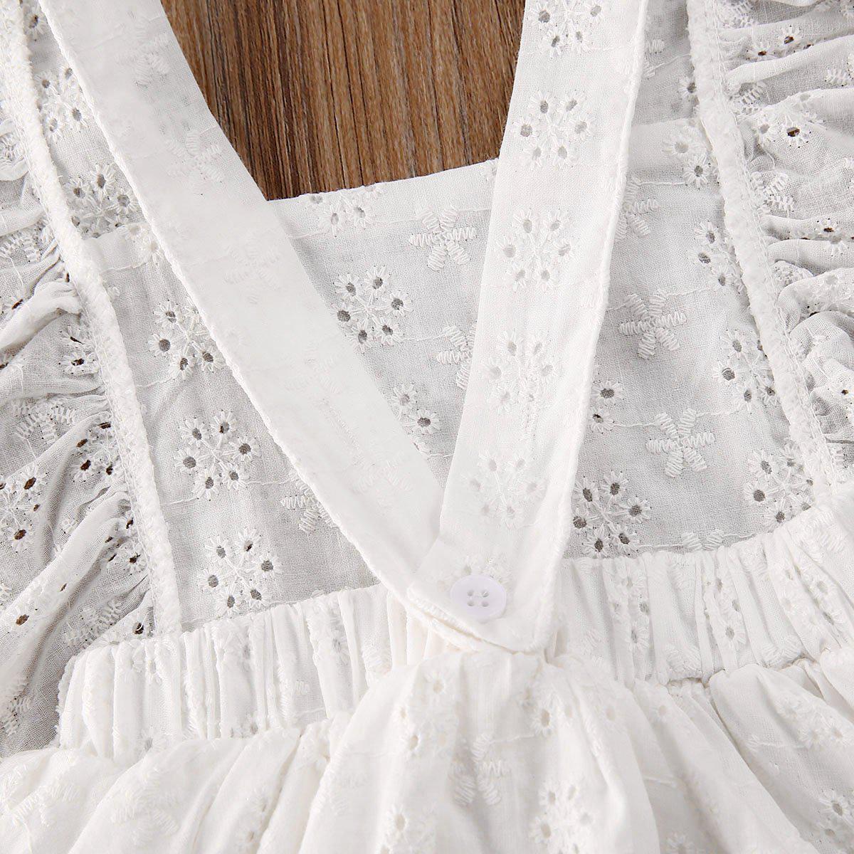 Biała suknia dla dziewczynek-Babylette