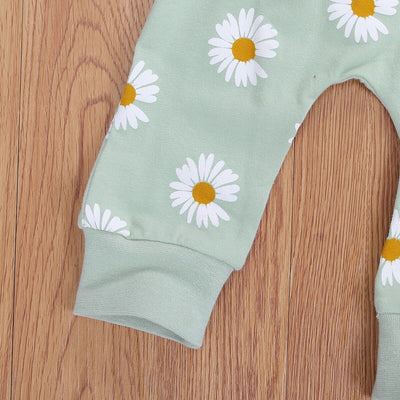 Dresowy komplet dziewczęcy z kwiatki-Babylette