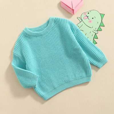 Dzianinowy sweterek w urocze kolory-Babylette