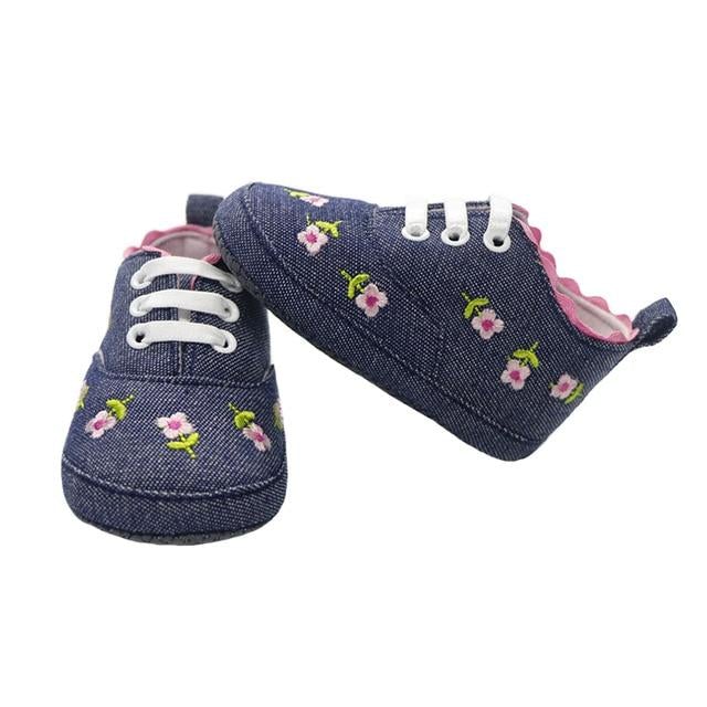Dziewczęce trampki w kwiatuszki-Babylette