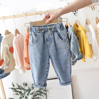 Jeansowe spodnie chłopięce-Babylette