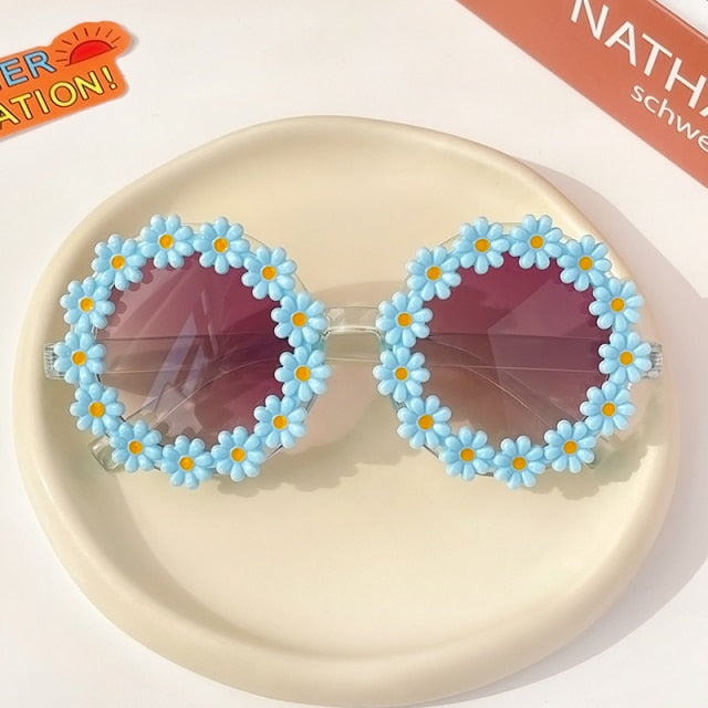 Okulary przeciwsłoneczne z motywem stokrotek-Babylette