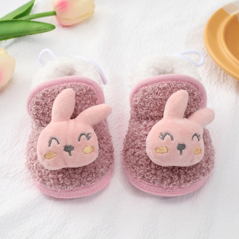 Pluszowe buciki niemowlęce ze zwierzątkami-Babylette