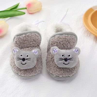 Pluszowe buciki niemowlęce ze zwierzątkami-Babylette