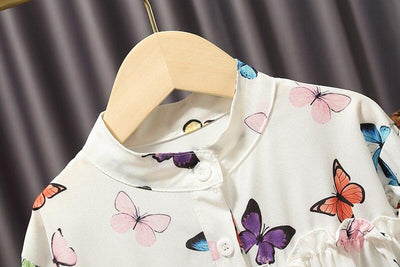 Słodka koszula z motylkami-Babylette