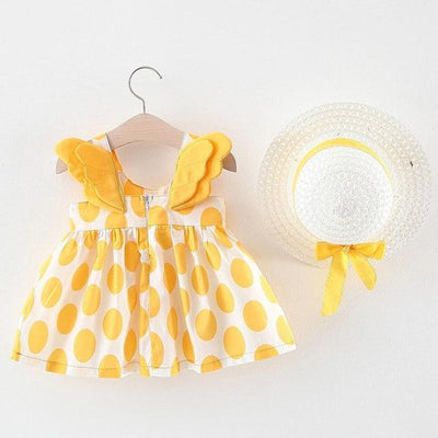 Sukienka niemowlęca z kapeluszem-Babylette