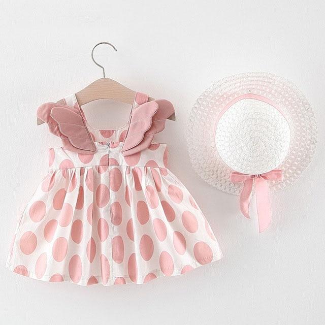 Sukienka niemowlęca z kapeluszem-Babylette