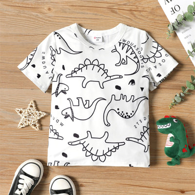 T-shirt z motywem dinozaurów-Babylette