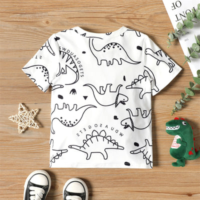 T-shirt z motywem dinozaurów-Babylette